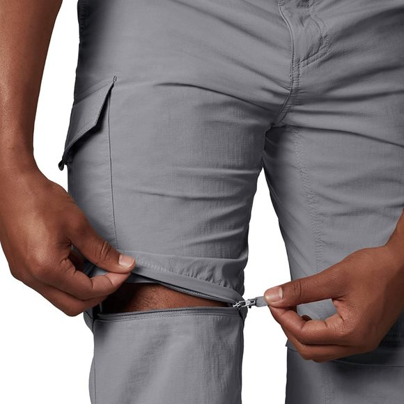 Columbia Silver Ridge Convertible Pants Zip Off In Gravel Size 50 X 34 - Picture 10 of 11